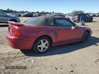 2004 Ford Mustang Deluxe with VIN 1FAFP44404F102515, listed as a Copart auction lot 75318024 with 65,383 mi miles and Salvage Title. Bid and sale history available at carsss.com. Image 3.