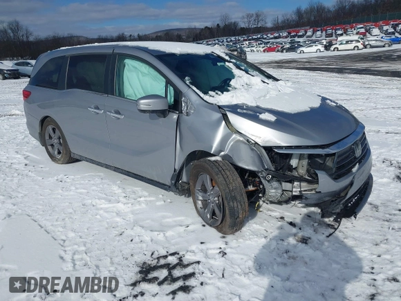 2022 Honda Odyssey EX with VIN 5FNRL6H51NB052313, listed as a IAAI auction lot 41544931 with 38,057 mi miles and . Bid and sale history available at DreamBid. Image 1.