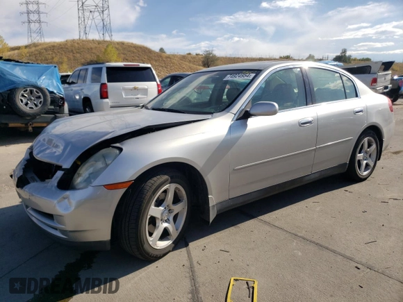 2003 Infiniti G35 w/Leather with VIN JNKCV51E73M314861, listed as a Copart auction lot 74924954 with 70,886 mi miles and Salvage Title. Bid and sale history available at DreamBid. Image 1.