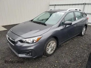 2018 Subaru Impreza Premium z VIN 4S3GTAD68J3753527, wystawiony jako Copart lot #58591135 z przebiegiem 33 864 mil mil oraz Szkoda całkowita • Salvage title. Historia ofert i sprzedaży dostępna na DreamBid. Obrazek 1.