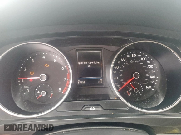 2018 Volkswagen Tiguan S с VIN 3VV0B7AX8JM080954, выставлен на аукционе Copart как лот 60912245 с пробегом 87 936 миль миль и Чистый • Clean title. История ставок и продаж доступна на DreamBid. Изображение 9.