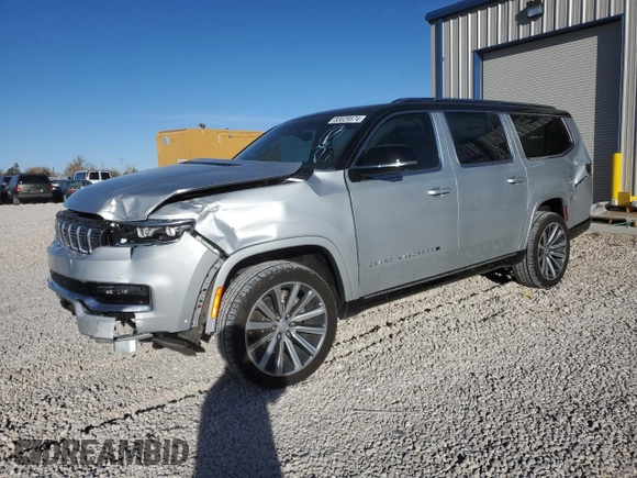 2023 Jeep Grand Wagoneer Series II with VIN 1C4SJSFP2PS556878, listed as a Copart auction lot 83029574 with 34,592 mi miles and Salvage title. Bid and sale history available at DreamBid. Image 1.