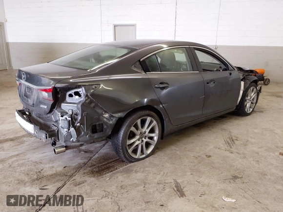 2017 Mazda Mazda6 Touring with VIN JM1GL1V57H1112266, listed as a IAAI auction lot 41553530 with 46,599 mi miles. Bid and sale history available at carsss.com. Image 4.