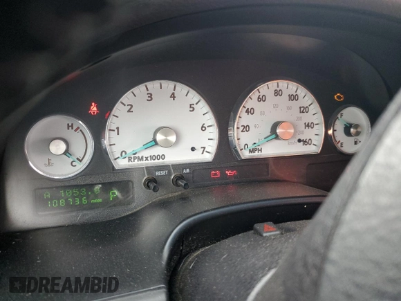 2003 Ford Thunderbird Deluxe z VIN 1FAHP60AX3Y101570, wystawiony jako Copart lot #51546865 z przebiegiem 108 736 mil mil oraz Szkoda całkowita • Salvage title. Historia ofert i sprzedaży dostępna na DreamBid. Obrazek 9.