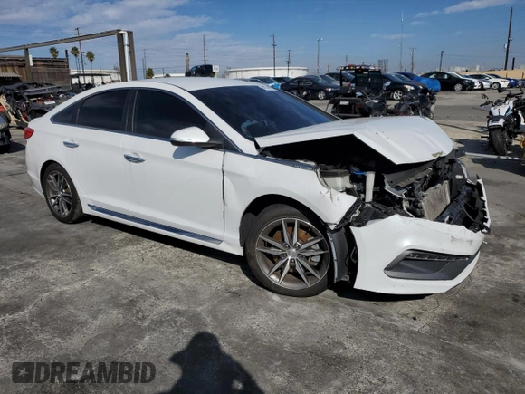 2015 Hyundai Sonata Sport with VIN 5NPE34AB3FH091362, listed as a Copart auction lot 45514825 with 118,809 mi miles and Salvage Title. Bid and sale history available at carsss.com. Image 4.