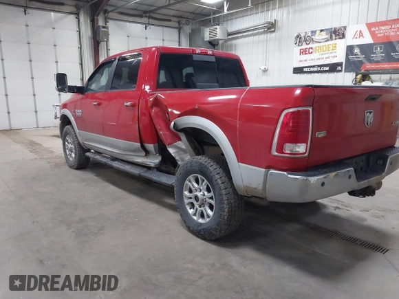 2015 Ram 2500 Laramie with VIN 3C6UR5FL6FG662604, listed as a IAAI auction lot 42340006 with 185,746 mi miles and . Bid and sale history available at DreamBid. Image 3.