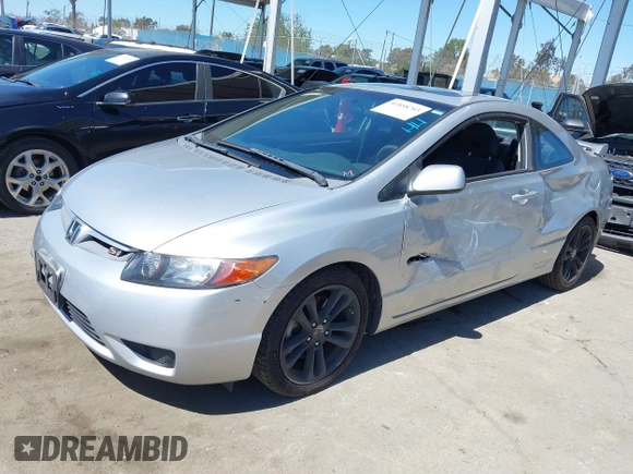 2008 Honda Civic Cpe Si with VIN 2HGFG21578H704670, listed as a IAAI auction lot 41858703 with 152,193 mi miles. Bid and sale history available at carsss.com. Image 2.