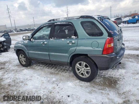 2005 Kia Sportage LX with VIN KNDJF723X57125430, listed as a Copart auction lot 86552714 with Not Provided miles and Salvage Title. Bid and sale history available at carsss.com. Image 2.