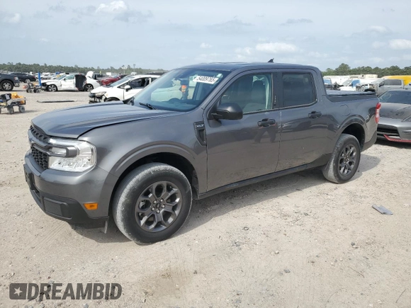 2023 Ford Maverick XL with VIN 3FTTW8E98PRA53671, listed as a Copart auction lot 54009765 with 54,049 mi miles and Salvage Title. Bid and sale history available at DreamBid. Image 1.