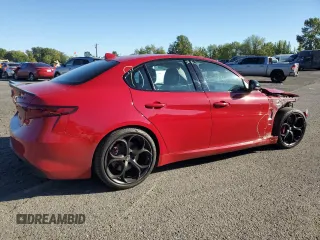 2019 Alfa Romeo Giulia Ti Sport with VIN ZARFAMBN9K7604458, listed as a Copart auction lot 73707164 with 34,495 mi miles and Salvage Title. Bid and sale history available at carsss.com. Image 3.