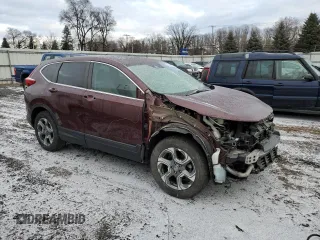 2019 Honda CR-V EX with VIN 2HKRW2H52KH618055, listed as a Copart auction lot 36500663 with 37,655 mi miles. Bid and sale history available at carsss.com. Image 4.