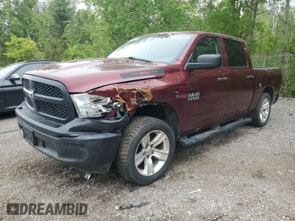 2016 Ram 1500 Tradesman with VIN 1C6RR7KM2GS302482, listed as a Copart auction lot 58052885 with 330,479 mi miles and Salvage title. Bid and sale history available at DreamBid. Image 1.