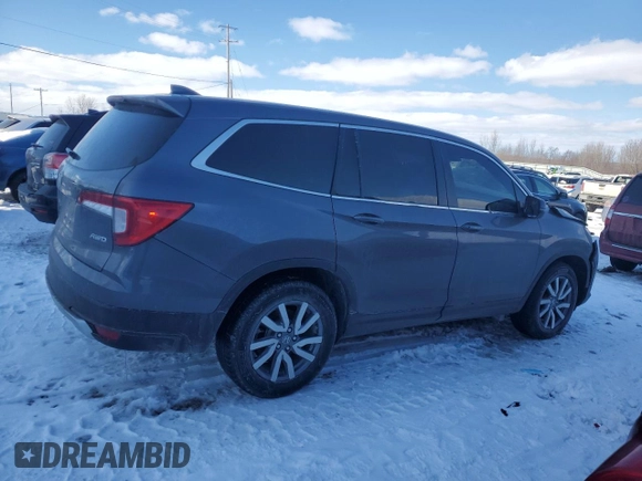 2022 Honda Pilot EX-L with VIN 5FNYF6H56NB098769, listed as a Copart auction lot 46167185 with 60,743 mi miles and Non repairable. Bid and sale history available at DreamBid. Image 3.