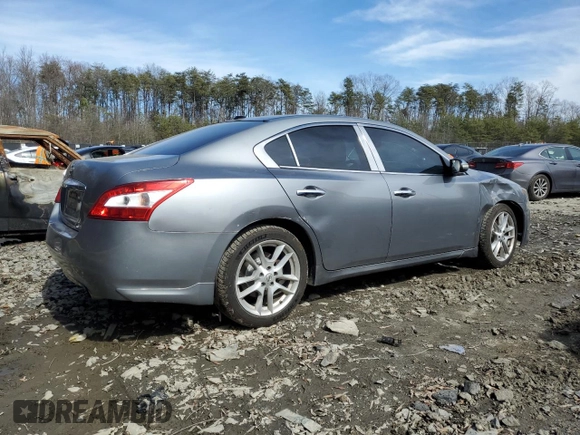 2009 Nissan Maxima SV with VIN 1N4AA51E99C843270, listed as a Copart auction lot 47688045 with 145,436 mi miles and Salvage Title. Bid and sale history available at DreamBid. Image 3.