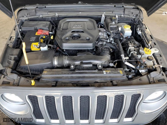 2022 Jeep Wrangler Unlimited Sahara with VIN 1C4HJXEN4NW262444, listed as a Copart auction lot 45808695 with 44,517 mi miles and Salvage Title. Bid and sale history available at carsss.com. Image 12.