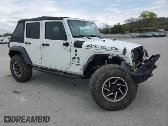 2018 Jeep Wrangler Unlimited Sport with VIN 1C4BJWDG8JL883524, listed as a Copart auction lot 52830295 with 63,659 mi miles and Salvage Title. Bid and sale history available at DreamBid. Image 4.