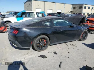 2024 Ford Mustang GT with VIN 1FA6P8CF0R5401042, listed as a Copart auction lot 49553495 with 0 mi miles and Salvage Title. Bid and sale history available at carsss.com. Image 3.
