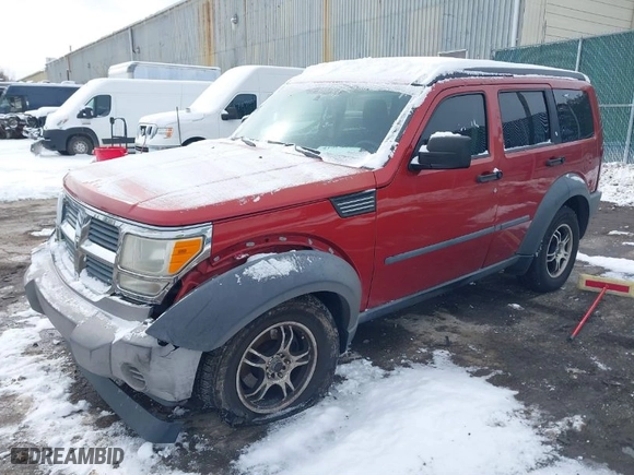 2008 Dodge Nitro SXT with VIN 1D8GU28K58W188643, listed as a IAAI auction lot 41568410 with 0 mi miles. Bid and sale history available at carsss.com. Image 2.