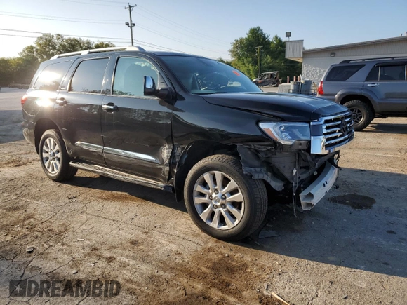 2020 Toyota Sequoia Platinum with VIN 5TDDY5G1XLS177159, listed as a Copart auction lot 70465144 with 0 mi miles and Salvage Title. Bid and sale history available at carsss.com. Image 4.