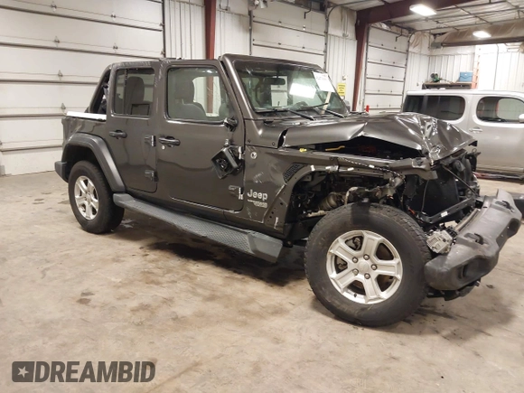 2019 Jeep Wrangler Unlimited Sport S z VIN 1C4HJXDG6KW598997, wystawiony jako IAAI lot #42473098 z przebiegiem 59 232 mil mil oraz . Historia ofert i sprzedaży dostępna na DreamBid. Obrazek 1.