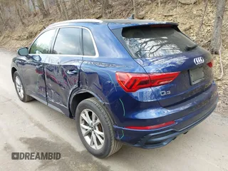 2021 Audi Q3 S line Premium with VIN WA1DECF31M1031368, listed as a IAAI auction lot 42133396 with 50,148 mi miles and . Bid and sale history available at DreamBid. Image 3.