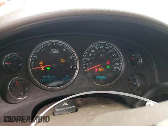 2010 Chevrolet Avalanche LTZ with VIN 3GNVKGE09AG250035, listed as a Copart auction lot 58019804 with 193,509 mi miles and Salvage Title. Bid and sale history available at carsss.com. Image 9.