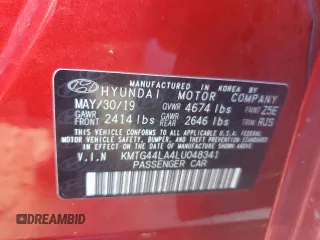 2020 Genesis G70 2.0T with VIN KMTG44LA4LU048341, listed as a Copart auction lot 74528584 with 17,474 mi miles and Non Repairable. Bid and sale history available at carsss.com. Image 13.