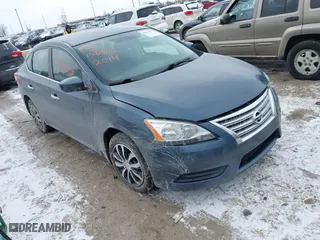 2014 Nissan Sentra SR with VIN 3N1AB7AP3EY214726, listed as a IAAI auction lot 41628058 with 201,414 mi miles. Bid and sale history available at carsss.com. Image 1.