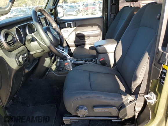 2021 Jeep Wrangler 80th Anniversary with VIN 1C4HJXAG7MW572013, listed as a Copart auction lot 48719175 with 72,133 mi miles and Salvage title. Bid and sale history available at DreamBid. Image 7.