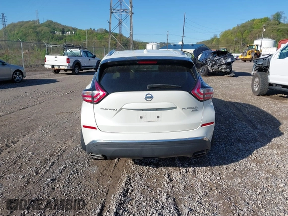 2015 Nissan Murano SL with VIN 5N1AZ2MH2FN252782, listed as a IAAI auction lot 42122573 with 129,918 mi miles and . Bid and sale history available at DreamBid. Image 16.