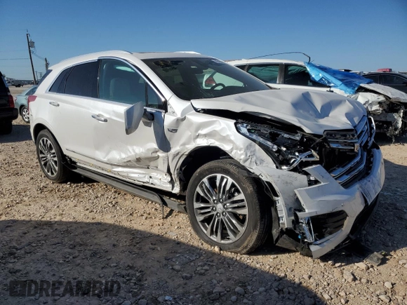 2017 Cadillac XT5 Premium Luxury AWD with VIN 1GYKNERS9HZ205281, listed as a Copart auction lot 86180574 with 20,549 mi miles and Salvage Title. Bid and sale history available at carsss.com. Image 4.