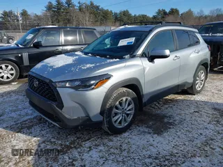 2023 Toyota Corolla Cross LE with VIN 7MUBAABG7PV045648, listed as a IAAI auction lot 41359444 with 60,950 mi miles and . Bid and sale history available at DreamBid. Image 17.