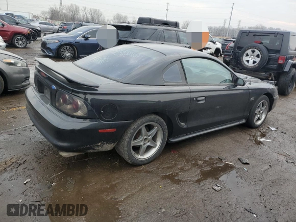 1995 Ford Mustang GT with VIN 1FALP42T6SF280181, listed as a Copart auction lot 43756215 with 57,522 mi miles and Salvage title. Bid and sale history available at DreamBid. Image 3.