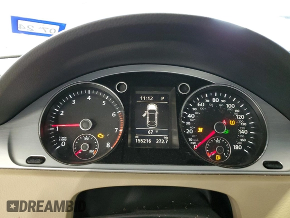 2015 Volkswagen CC R-Line with VIN WVWBN7AN6FE813870, listed as a Copart auction lot 52073215 with 155,216 mi miles and Clean Title. Bid and sale history available at DreamBid. Image 9.