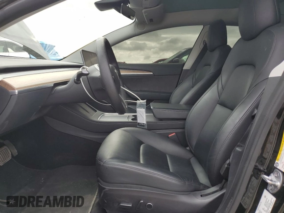 2022 Tesla Model 3 Long Range with VIN 5YJ3E1EB6NF334914, listed as a Copart auction lot 53876415 with 52,875 mi miles and Salvage Title. Bid and sale history available at carsss.com. Image 7.