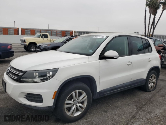 2013 Volkswagen Tiguan S with VIN WVGAV3AX9DW567289, listed as a Copart auction lot 60174115 with 157,484 mi miles and Clean title. Bid and sale history available at DreamBid. Image 1.