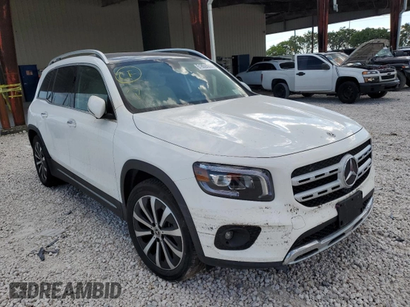 2020 Mercedes-Benz GLB with VIN W1N4M4HB9LW023418, listed as a Copart auction lot 61809302 with 0 mi miles. Bid and sale history available at carsss.com. Image 1.