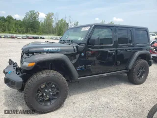 2024 Jeep Wrangler 4xe Willys with VIN 1C4RJXN64RW163657, listed as a Copart auction lot 63470774 with NaN miles and Non Repairable. Bid and sale history available at carsss.com. Image 1.