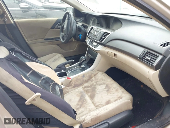 2014 Honda Accord Sedan LX with VIN 1HGCR2F31EA285374, listed as a IAAI auction lot 41741047 with 256,273 mi miles. Bid and sale history available at carsss.com. Image 5.