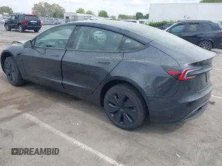 2025 Tesla Model 3 Long Range with VIN 5YJ3E1EA5SF890621, listed as a IAAI auction lot 41924915 with 6,528 mi miles and . Bid and sale history available at DreamBid. Image 3.