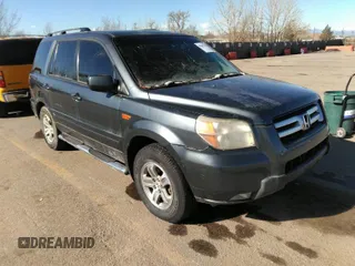 2006 Honda Pilot EX-L with VIN 2HKYF18586H514424, listed as a IAAI auction lot 41663778 with 210,020 mi miles and . Bid and sale history available at carsss.com. Image 1.