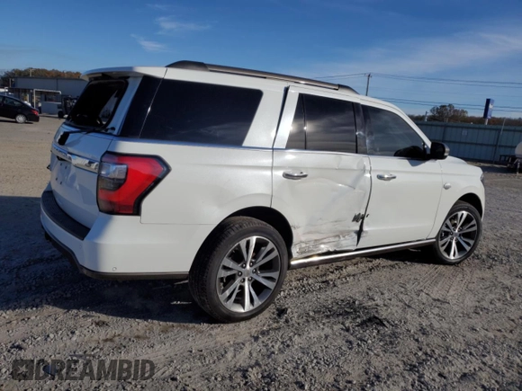 2021 Ford Expedition King Ranch with VIN 1FMJU1PT6MEA73909, listed as a Copart auction lot 83511164 with 42,333 mi miles and Salvage Title. Bid and sale history available at carsss.com. Image 3.