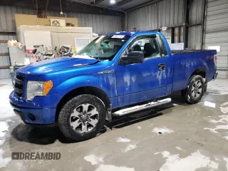 2014 Ford F-150 XL with VIN 1FTMF1CM0EKE82551, listed as a Copart auction lot 44912115 with 104,723 mi miles and Salvage Title. Bid and sale history available at carsss.com. Image 1.