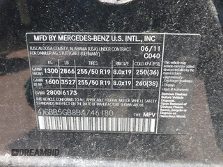 2011 Mercedes-Benz M 350 с VIN 4JGBB5GB8BA746180, выставлен на аукционе IAAI как лот 42346659 с пробегом 179 166 миль миль и . История ставок и продаж доступна на DreamBid. Изображение 9.