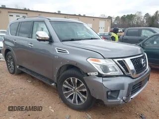 2017 Nissan Armada Platinum z VIN JN8AY2ND5H9001533, wystawiony jako IAAI lot #41866934 z przebiegiem 96 003 mil mil oraz . Historia ofert i sprzedaży dostępna na DreamBid. Obrazek 1.