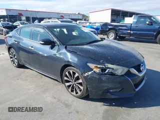 2016 Nissan Maxima S with VIN 1N4AA6AP5GC902108, listed as a IAAI auction lot 41800062 with 161,492 mi miles and . Bid and sale history available at DreamBid. Image 1.