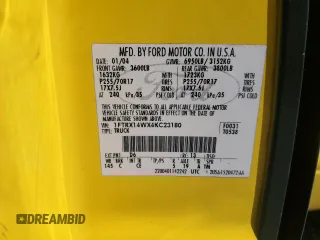 2004 Ford F-150 STX with VIN 1FTRX14WX4KC23180, listed as a Copart auction lot 47877655 with 144,269 mi miles and Salvage title. Bid and sale history available at DreamBid. Image 15.