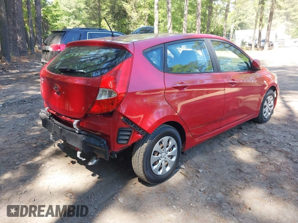 2017 Hyundai Accent SE with VIN KMHCT5AE3HU321459, listed as a IAAI auction lot 42160169 with 71,335 mi miles. Bid and sale history available at carsss.com. Image 4.
