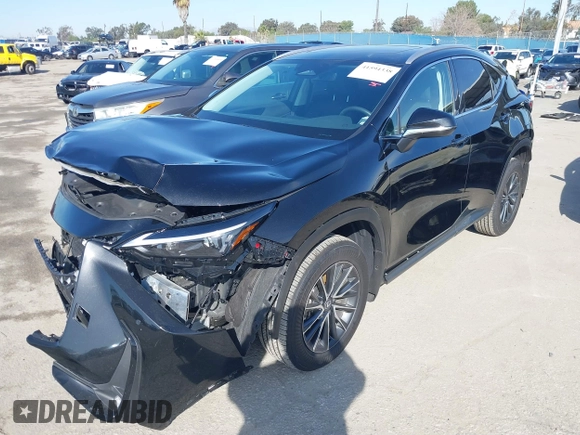 2025 Lexus NX 350h with VIN 2T2AKCEZ1SC039174, listed as a IAAI auction lot 41594338 with 5,586 mi miles and . Bid and sale history available at DreamBid. Image 18.