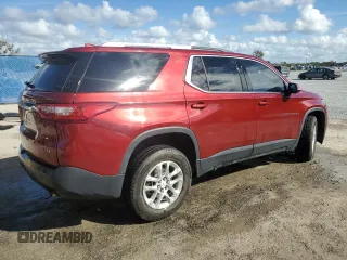 2018 Chevrolet Traverse LT Cloth with VIN 1GNERGKW6JJ281018, listed as a Copart auction lot 45367585 with 111,630 mi miles and Non Repairable. Bid and sale history available at carsss.com. Image 3.